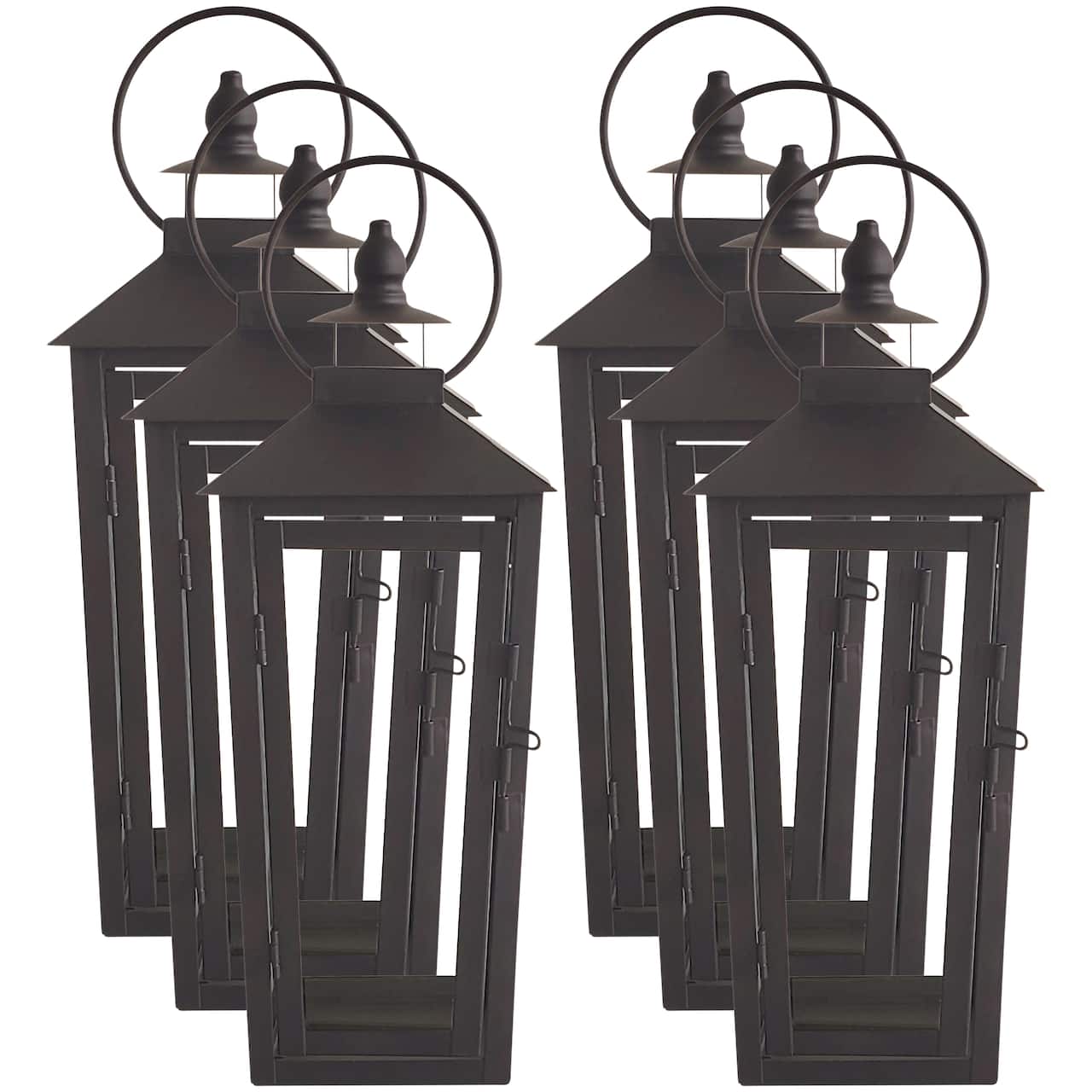 8 Pack: 12.2" Black Metal Lantern by Ashland®